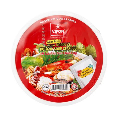 Get Vifon Asian Style Hot And Sour Seafood Instant Noodle Bowl 4 2 Oz Delivered Weee Asian Market