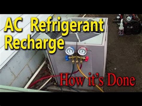 Central Air Conditioner Freon Recharge How It S Done YouTube