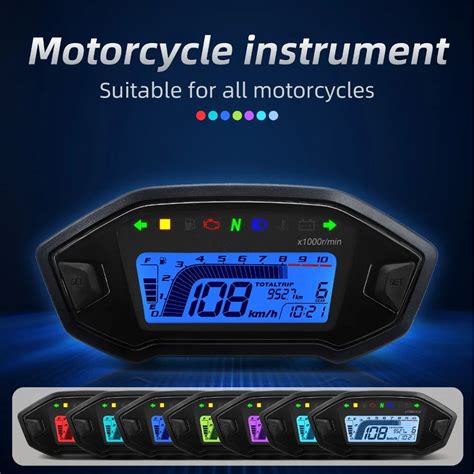 Universal Motocicleta Digital Veloc Metro Tac Metro Painel Rpm