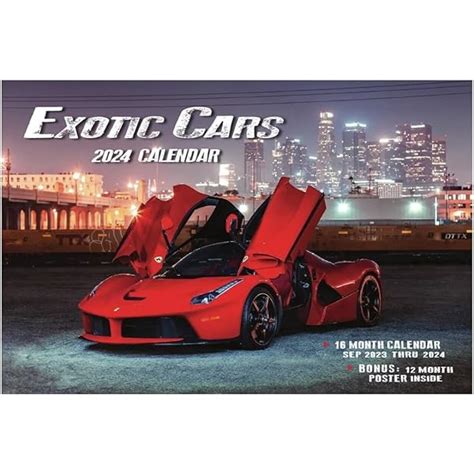 2024 Exotic Car Calendar Elita Anne Corinne