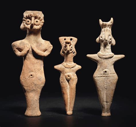 Tres figuras Arqueológicas de Terracota Siria Ancient art