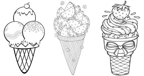 25 Free Ice Cream Coloring Pages for Kids and Adults