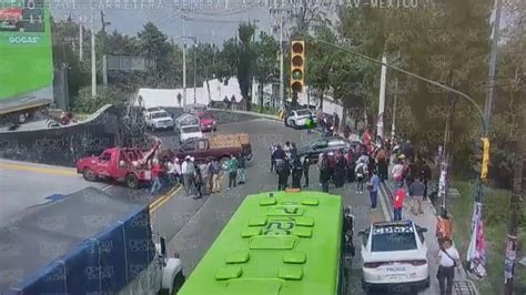 Bloqueo M Xico Cuernavaca Habitantes Cierran La Carretera Libre