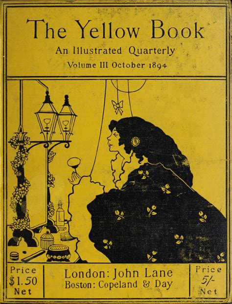 The Yellow Book Vol 3—cover Old Book Illustrations