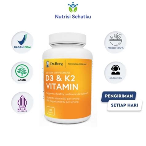 Jual Dr Berg D K Vitamin D Iu K Mcg Mk Capsules