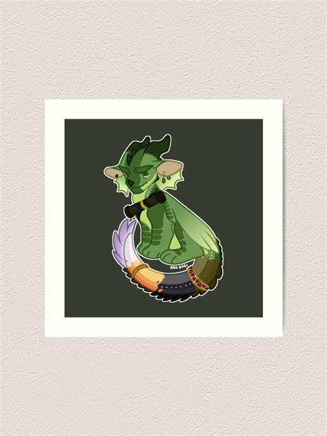 Chameleon Wof Wings Of Fire Art Print By Studiomaverick Redbubble