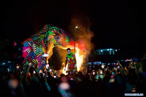 Festival De Las Chimeneas Gigantes En Honduras Spanish Xinhuanet