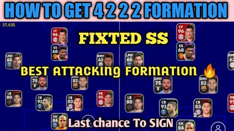 How To Get 4 2 2 2 Formation In Efootball Mobilebest Attacking