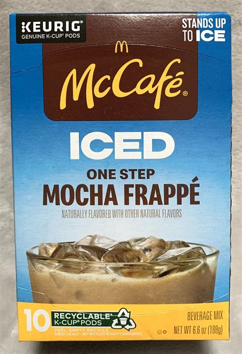 New Mcdonalds Mccafe Iced One Step Mocha Frappe Beverage Mix Keurig K Cups 10ct Ebay