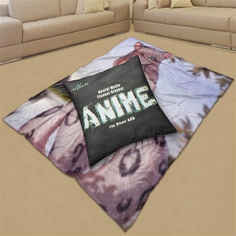 Cow Print Bikini Hot Girls Anime Flannel Fleece Blanket Big Boobs Ass