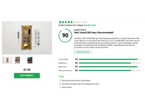 Tree Rolls Real Tested CBD Top Picks Brand Feature