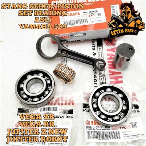 Jual Original Yamaha Stang Seher Piston Set Plus Bearing Biji