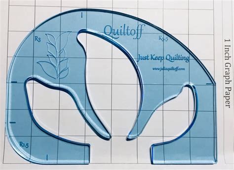 Julia Quiltoff Leaf Feather Template Longarm Ruler