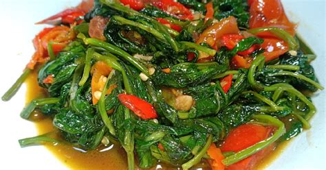 Resep Tumis Kangkung Saus Tiram Ala Ala Resto Oleh Aulia Syifa Cookpad