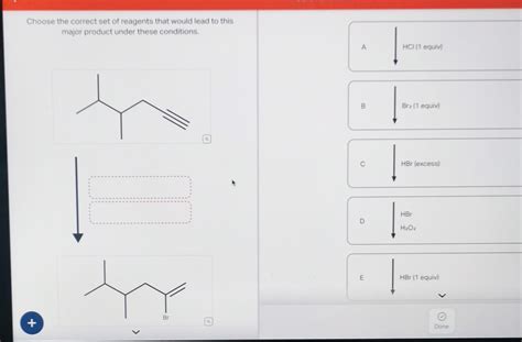 Solved Choose The Correct Set Of Reagents That Would Lead To