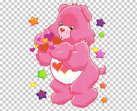 Care Bears Love A Lot Bear Cheer Bear Png Clipart Animals Animated