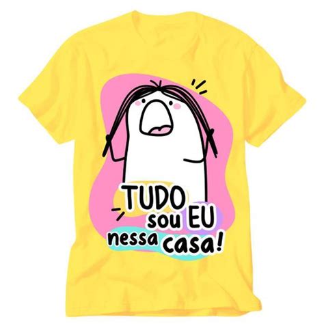 Camiseta Amarela Flork Frase M E Mas Voc N O Todo Mundo Vidape