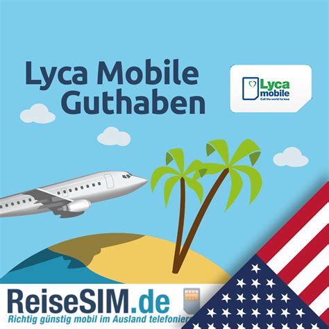 Prepaid Lyca Mobile Usa Sim Karte Mit Flatrate Nach Europa