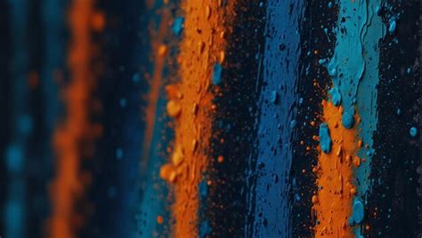 Mistura De Laranja Com Azul - Mistura dinâmica de texturas de pintura azul e laranja Perfeito para ...