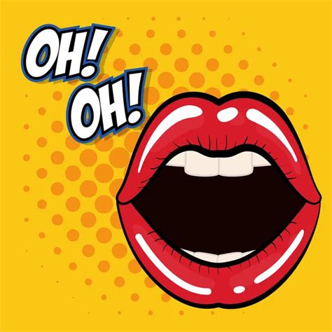 Sexy Female Lips Pop Art Style Stock Vector Image By ©djv 249269812