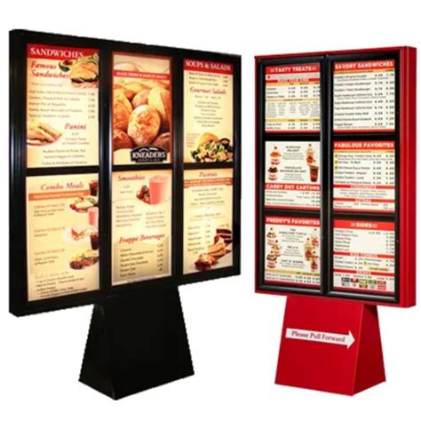 Outdoor Waterproof Advertising Poster Inch Fast Food Restaurant