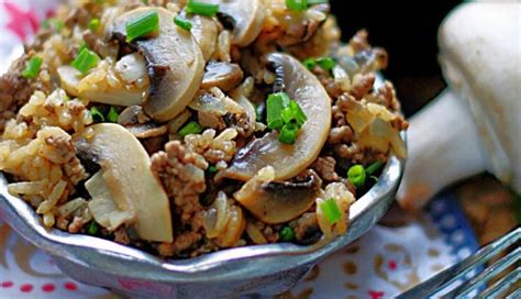 Beefy Mushroom Rice Brenda Gantt Recipes