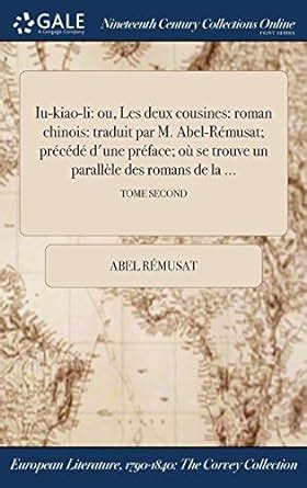 Amazon Iu Kiao Li Ou Les Deux Cousines Roman Chinois Traduit