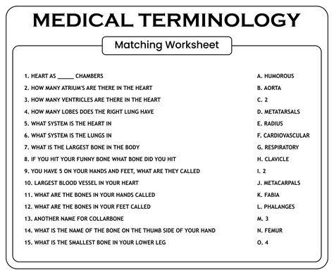 Best Free Printable Medical Worksheets Artofit