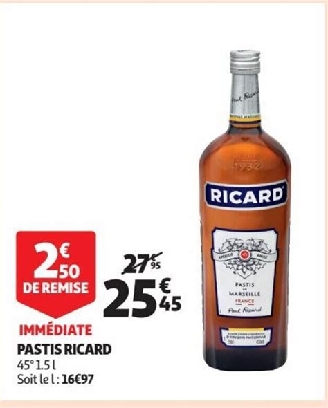 Promo Pastis Ricard Chez Auchan