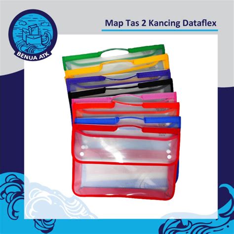 Jual Map Plastik Tas 2 Kancing School Bag Folio Dataflex Df 311