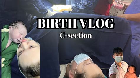 Birth Vlog Raw Real Induced And C Section Of Our First Baby Youtube