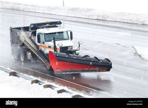 Snow Plow Stock Photo Alamy