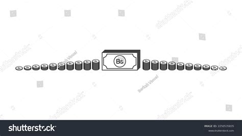 Venezuela Currency Symbol Venezuelan Bolivar Icon Stock Vector Royalty