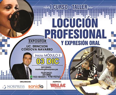 Continúa El Curso De Locución Profesional Y Expresión Oral