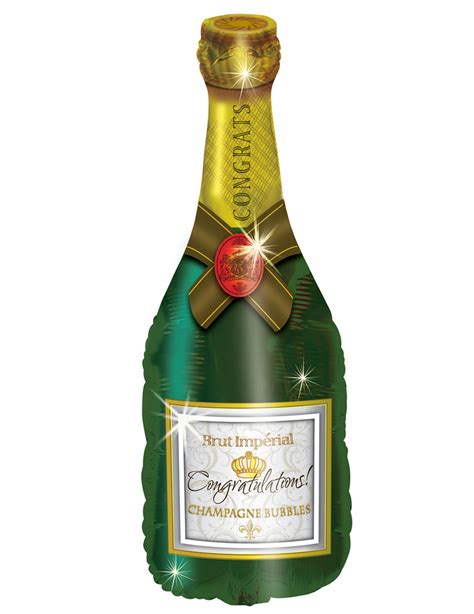 Ballon Aluminium Bouteille De Champagne Cm Vegaooparty