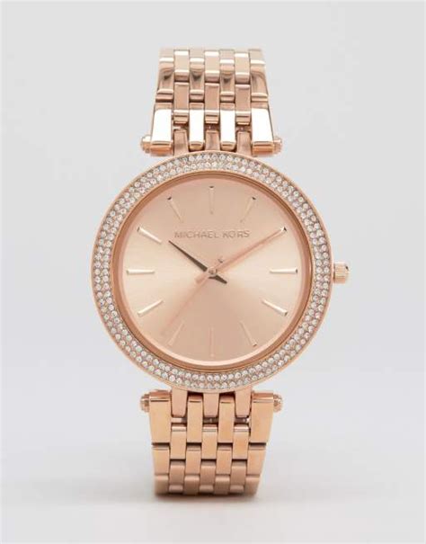 Michael Kors MK3192 Darci rose gold watch | ASOS