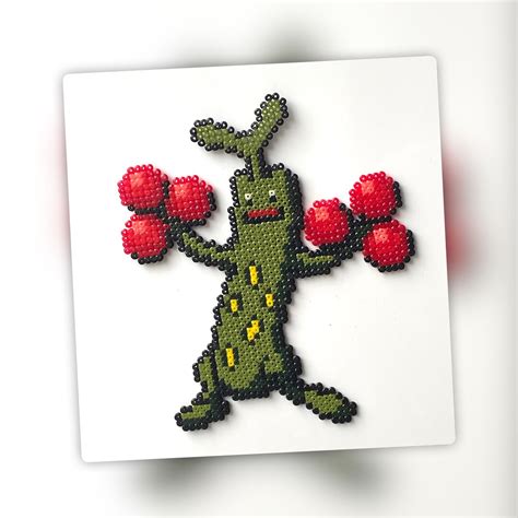 Shiny Sudowoodo Pokemon Mini Hama Bead Wall Art Magnet Etsy