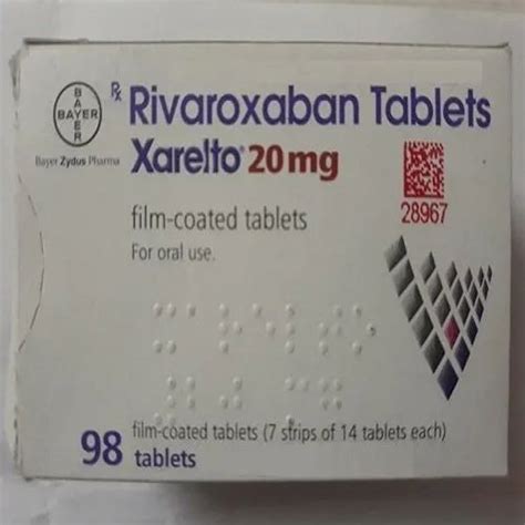 Xarelto Rivaroxaban Tablet Mg At Rs Box In Mumbai Id