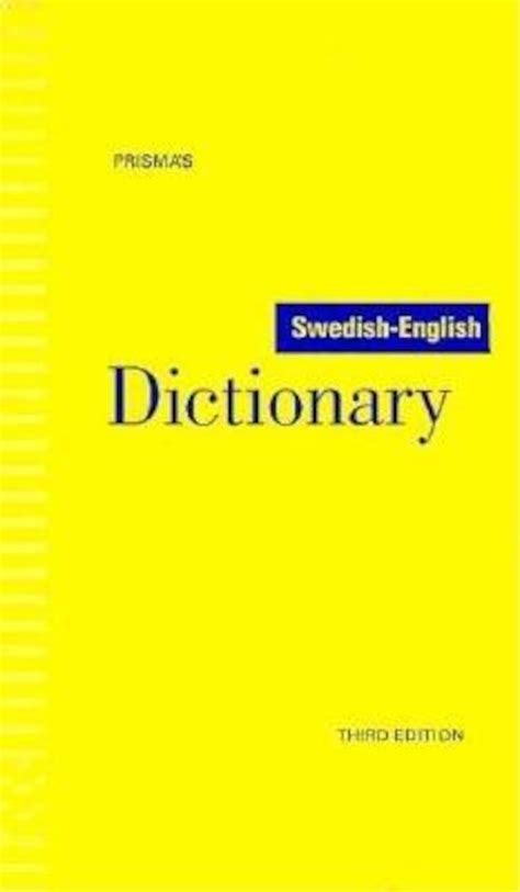 Prisma Prismas Swedish English Dictionary Paperback Elefantro