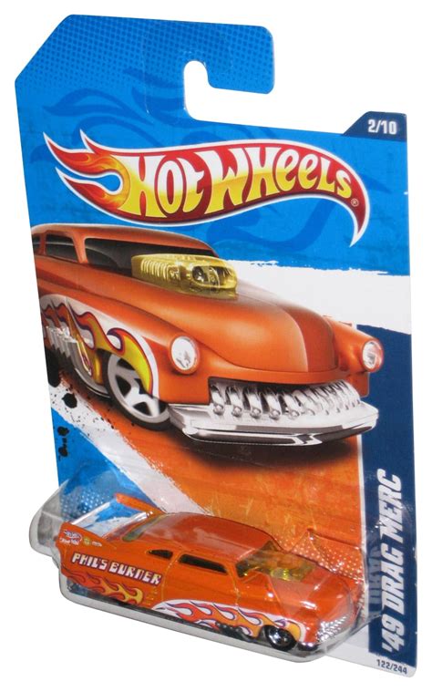 Hot Wheels HW Drag Racers Orange Drag Merc Toy Car Walmart