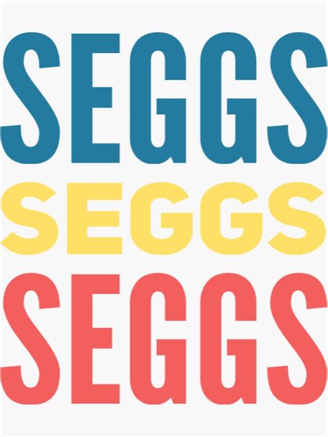 "Seggs, Seggs, Seggs" Sticker by Mandala108 | Redbubble