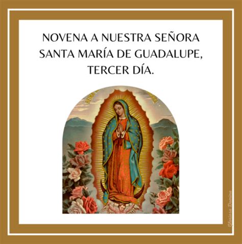 Quinto D A De La Novena A Nuestra Se Ora Santa Mar A De Guadalupe