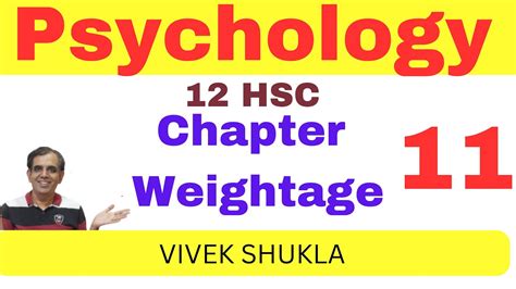 Class 12 Hsc Psychology 2024 Marks Distribution Weightage 12th Hsc