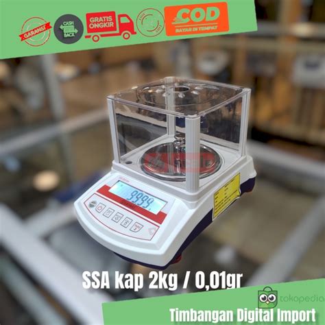 Jual TIMBANGAN LABORATORIUM EMAS KIMIA SAYAKI SSA CAP 2 KG 0 01