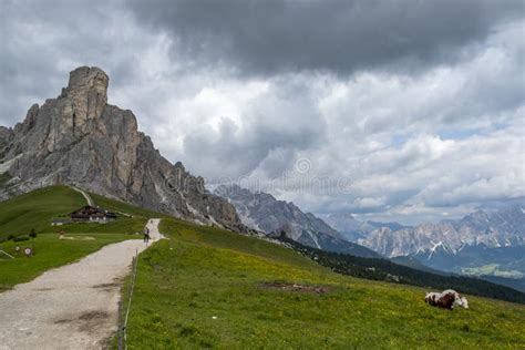 Hiking in the Dolomites, Italy Editorial Stock Photo - Image of ...