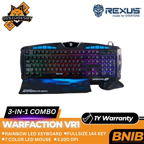 Jual REXUS WARFACTION VR1 3 IN 1 Gaming Keyboard Shopee Indonesia