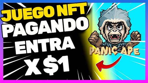 NUEVO JUEGO NFT PAGANDO PANIC APE EMPEZA GRATIS GANA DINERO JUGANDO Y