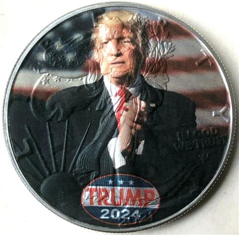 Donald Trump 2024 American Silver Eagle 1oz 999 Limited Ed Silver