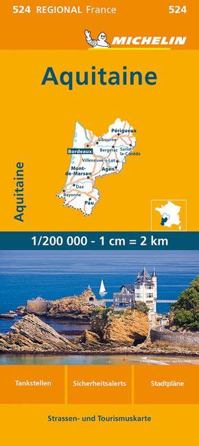 Michelin Regionalkarte Aquitaine Adac Shop