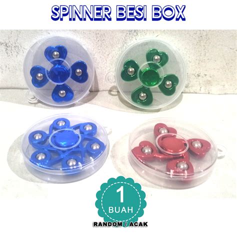 Jual Mainan Spinner Besi Spinner Murah Satuan Acak Spinner Besi Box